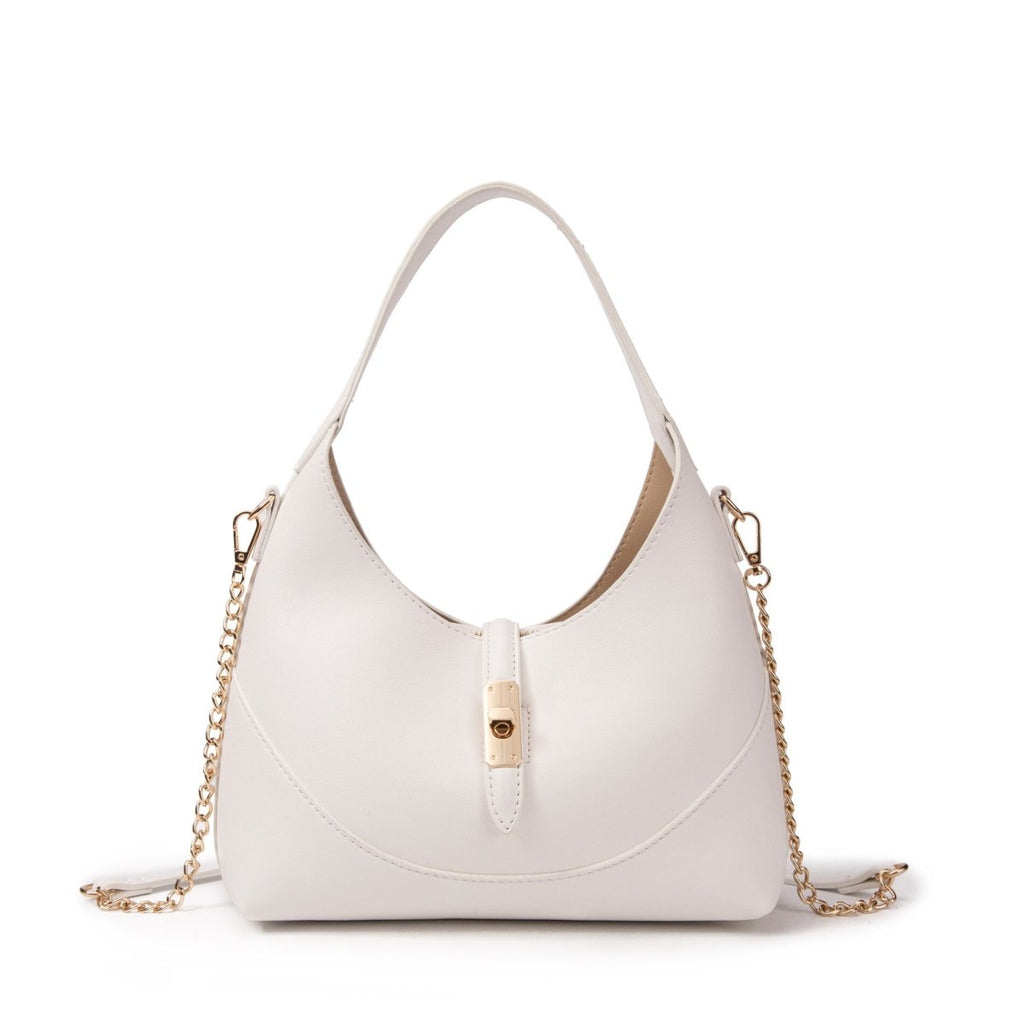 Sac hobo avec fermoir blanc - RIVE GAUCHE