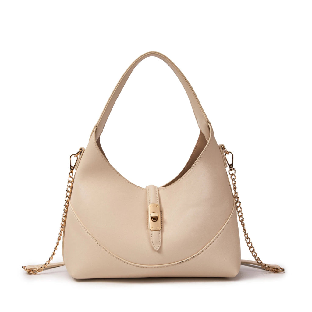 Sac hobo avec fermoir ivoire - RIVE GAUCHE