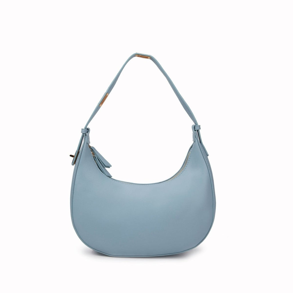 Sac hobo porté épaule bleu pastel - RIVE GAUCHE