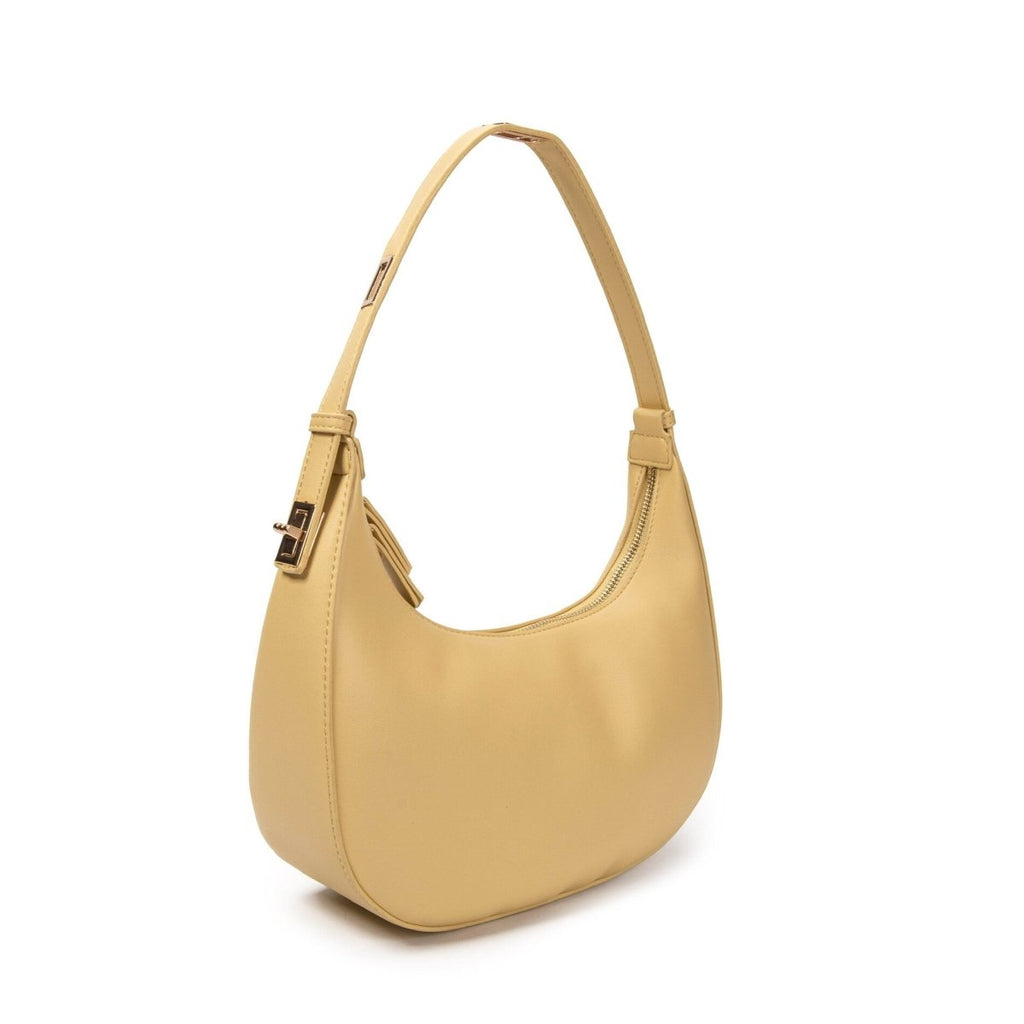 Sac hobo porté épaule jaune pastel - RIVE GAUCHE
