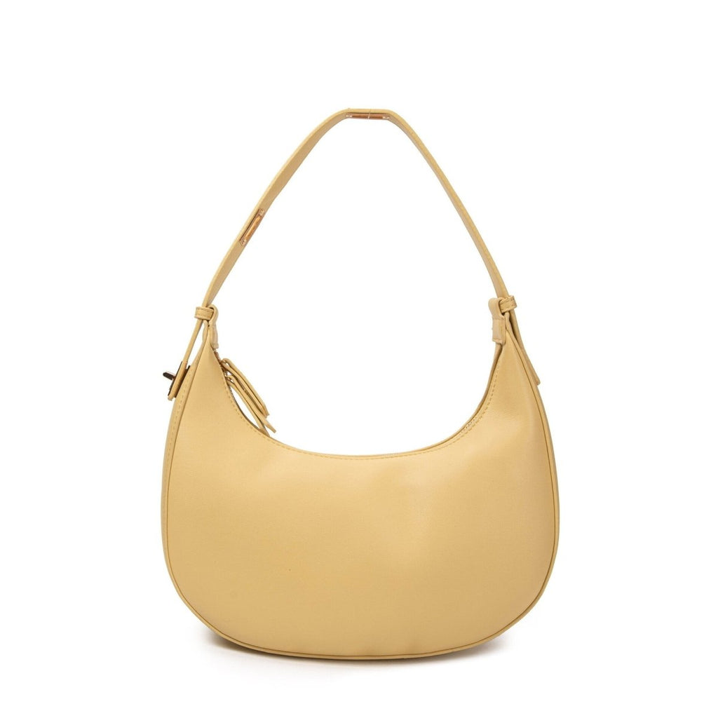 Sac hobo porté épaule jaune pastel - RIVE GAUCHE