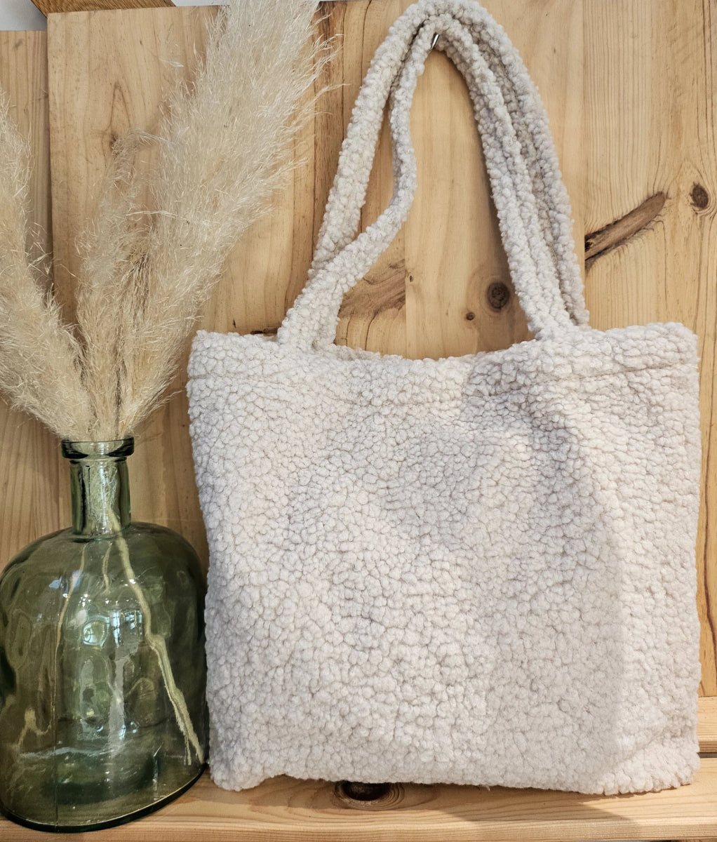 Sac tote bag en teddy - RIVE GAUCHE
