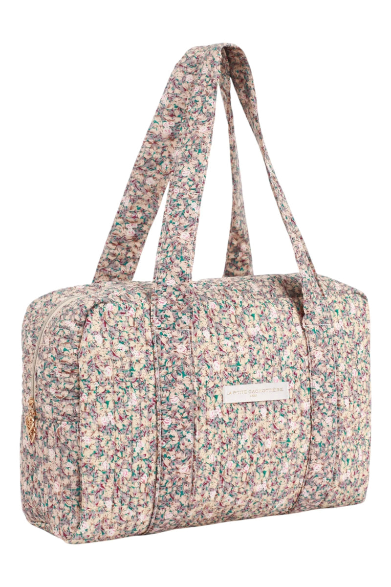 Sac week - end liberty écru imprimé - RIVE GAUCHE