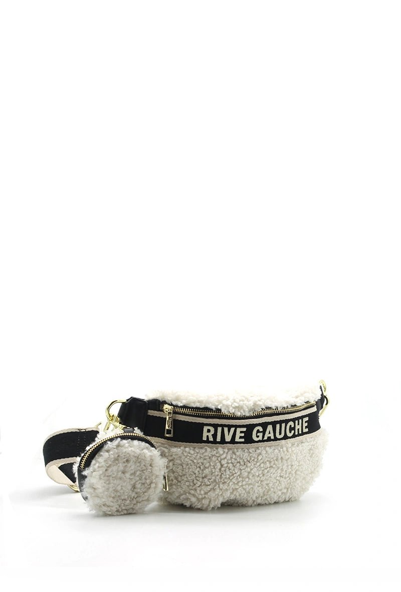 Sacoche banane moumoute RIVE GAUCHE écrue - RIVE GAUCHE