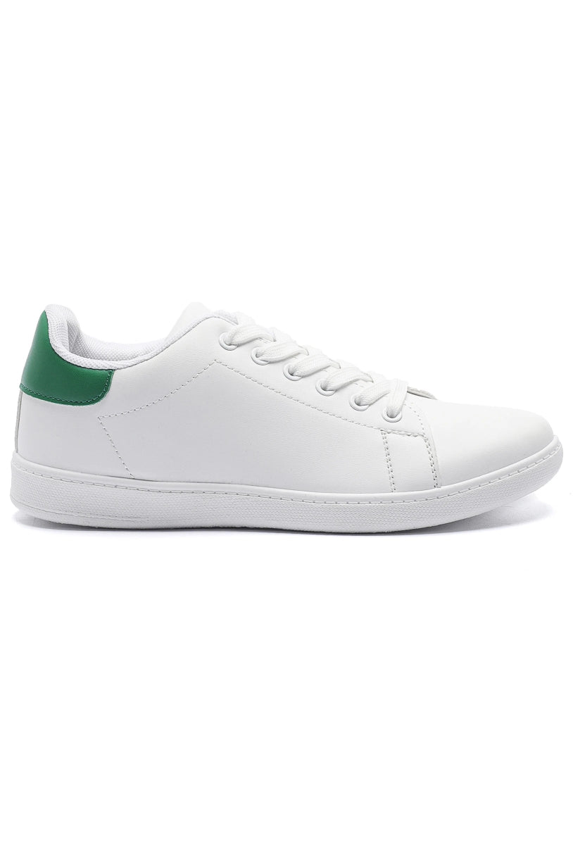 Sneakers BASIC blanches et vertes - RIVE GAUCHE
