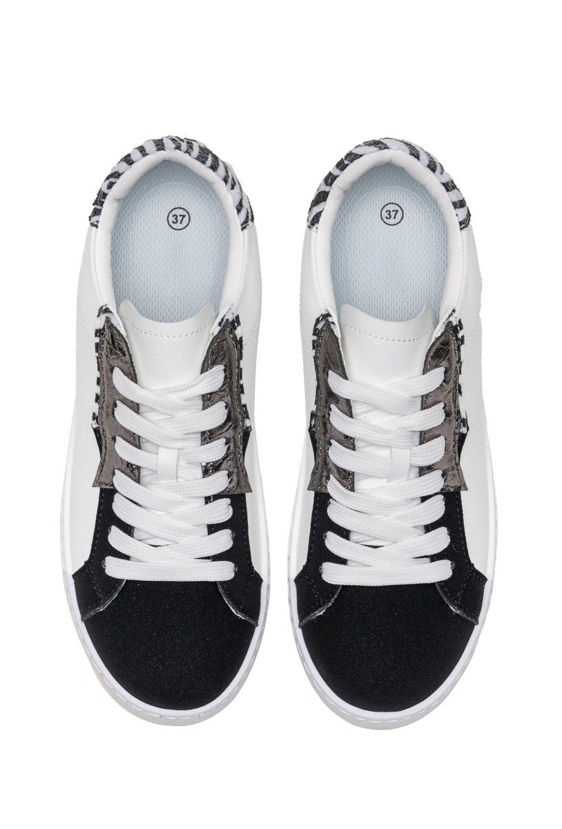 Sneakers basses zébrées à imprimé tendance - RIVE GAUCHE