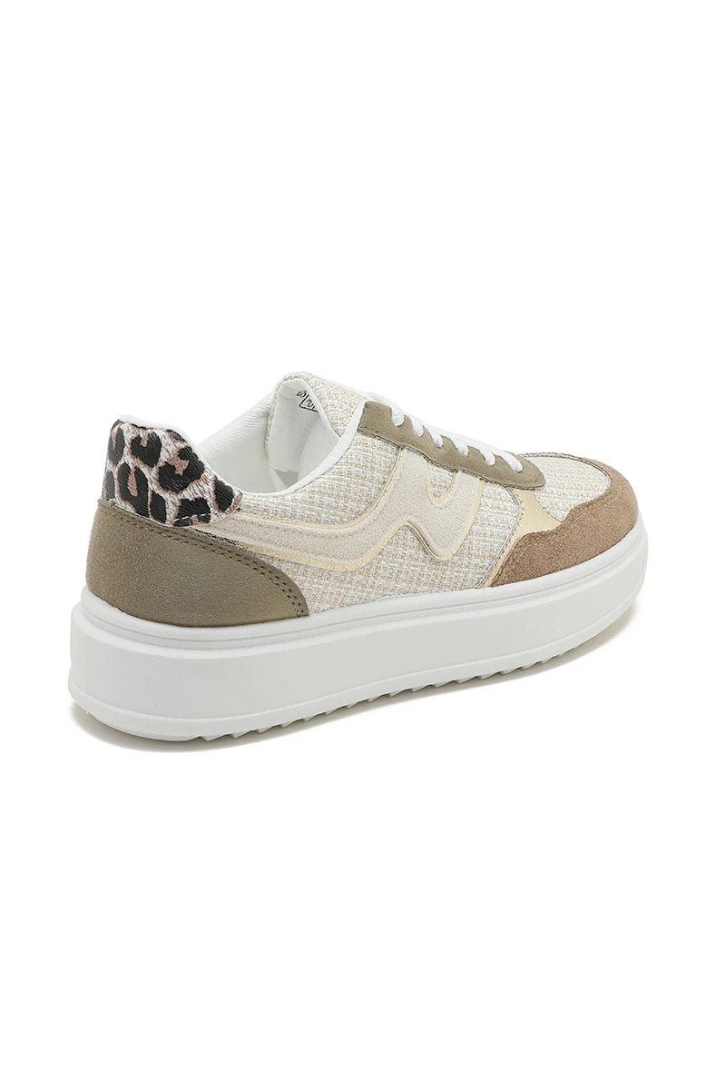 Sneakers bi matière à lacets - RIVE GAUCHE