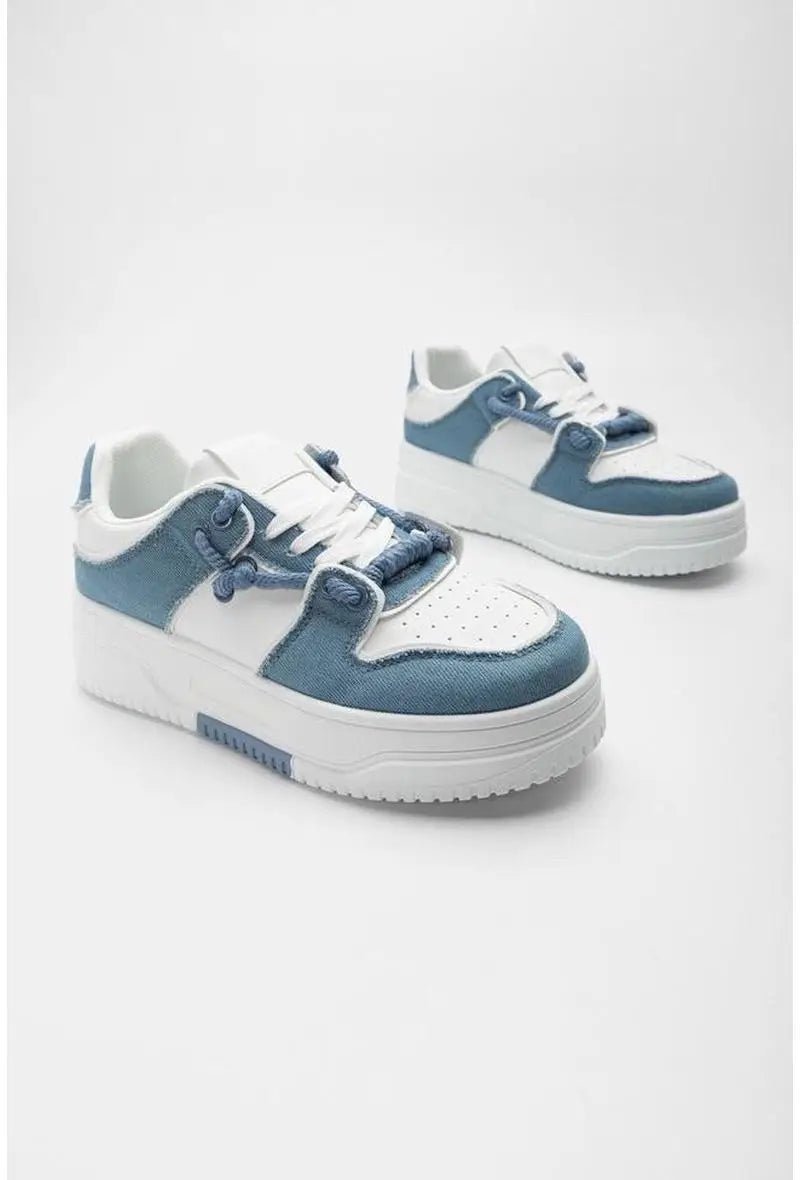 Sneakers larges à plateforme bi matière - RIVE GAUCHE