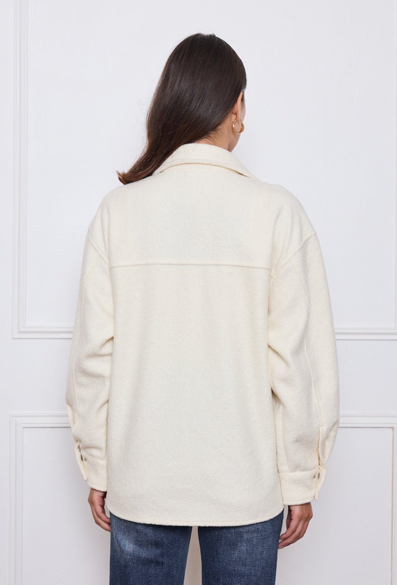 Surchemise écrue avec poches à rabats - RIVE GAUCHE