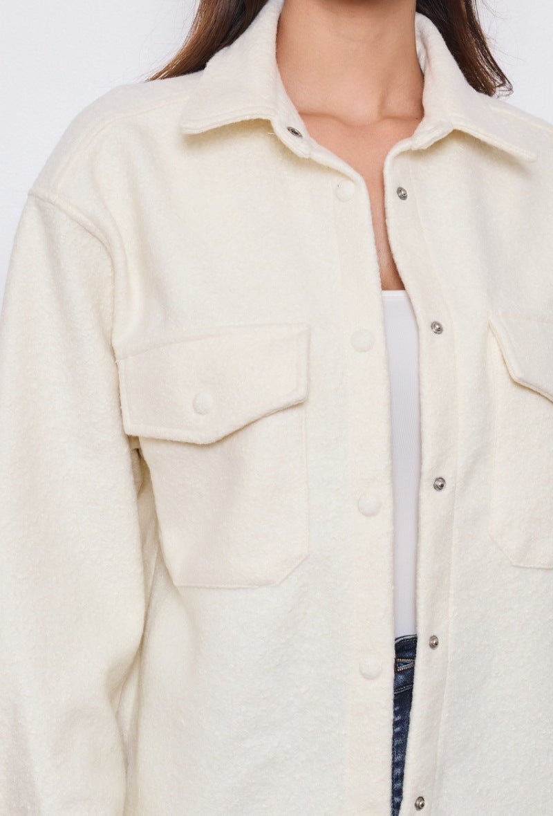 Surchemise écrue avec poches à rabats - RIVE GAUCHE