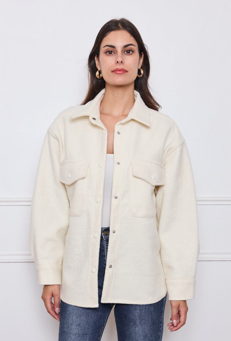 Surchemise écrue avec poches à rabats - RIVE GAUCHE