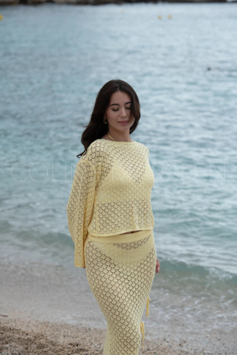 Top manches longues en crochet Amy - RIVE GAUCHE