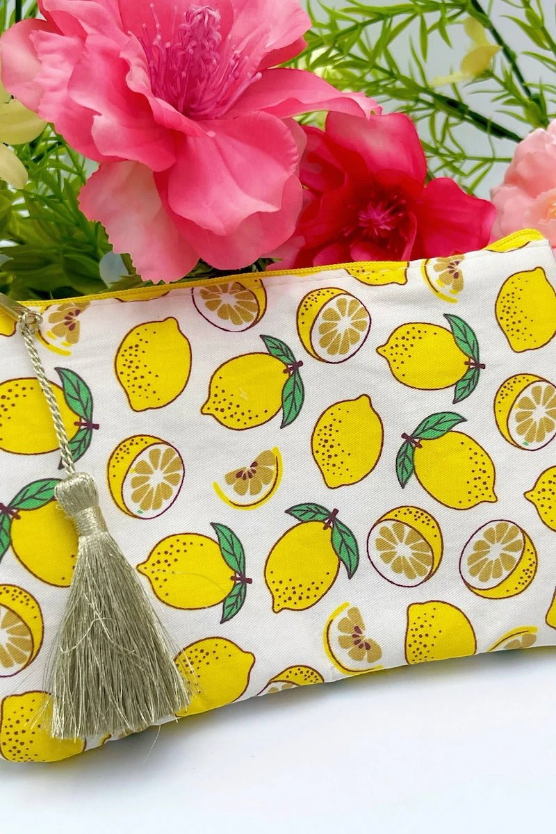 Trousse à motifs citron 17x11cm - RIVE GAUCHE