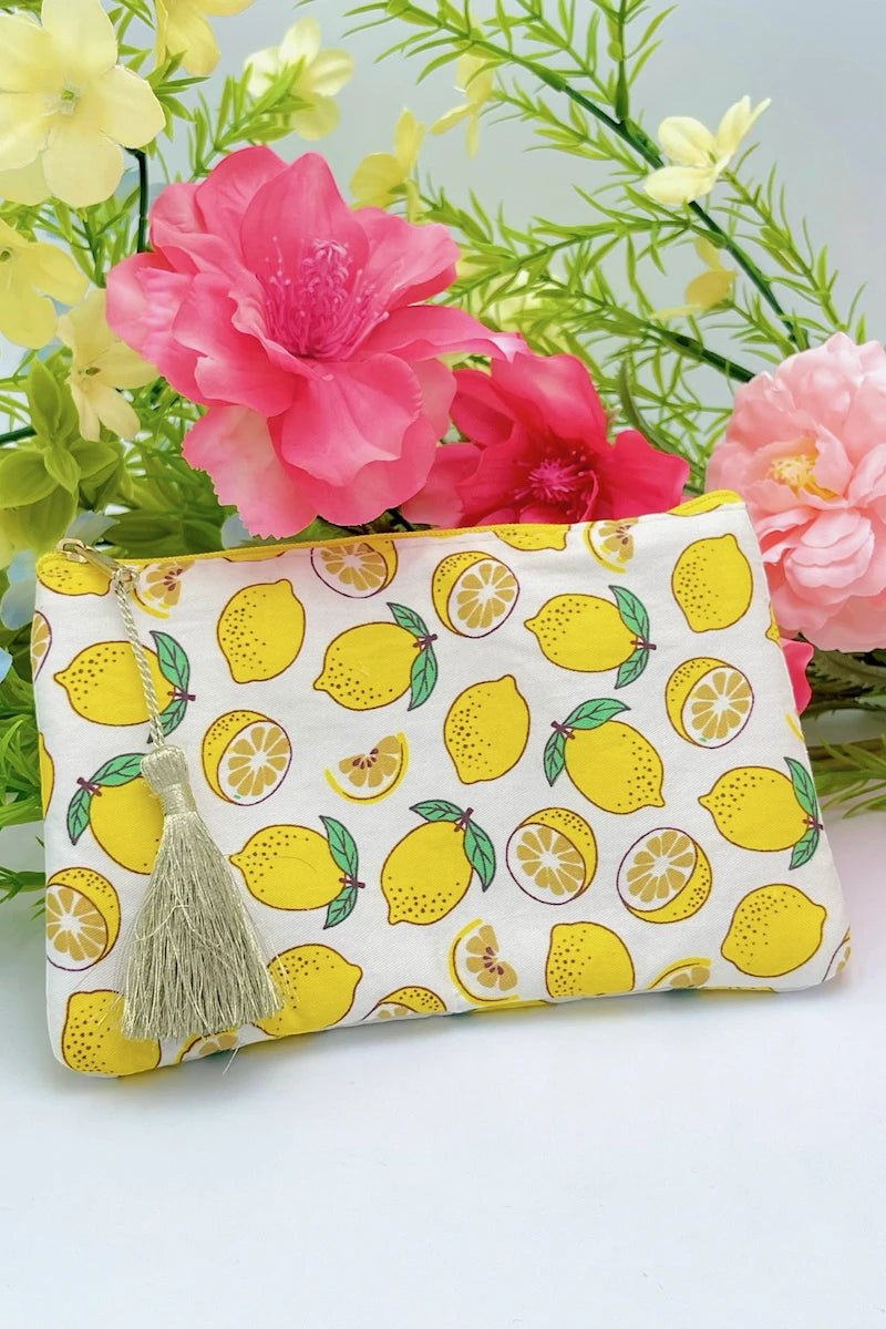 Trousse à motifs citron 17x11cm - RIVE GAUCHE