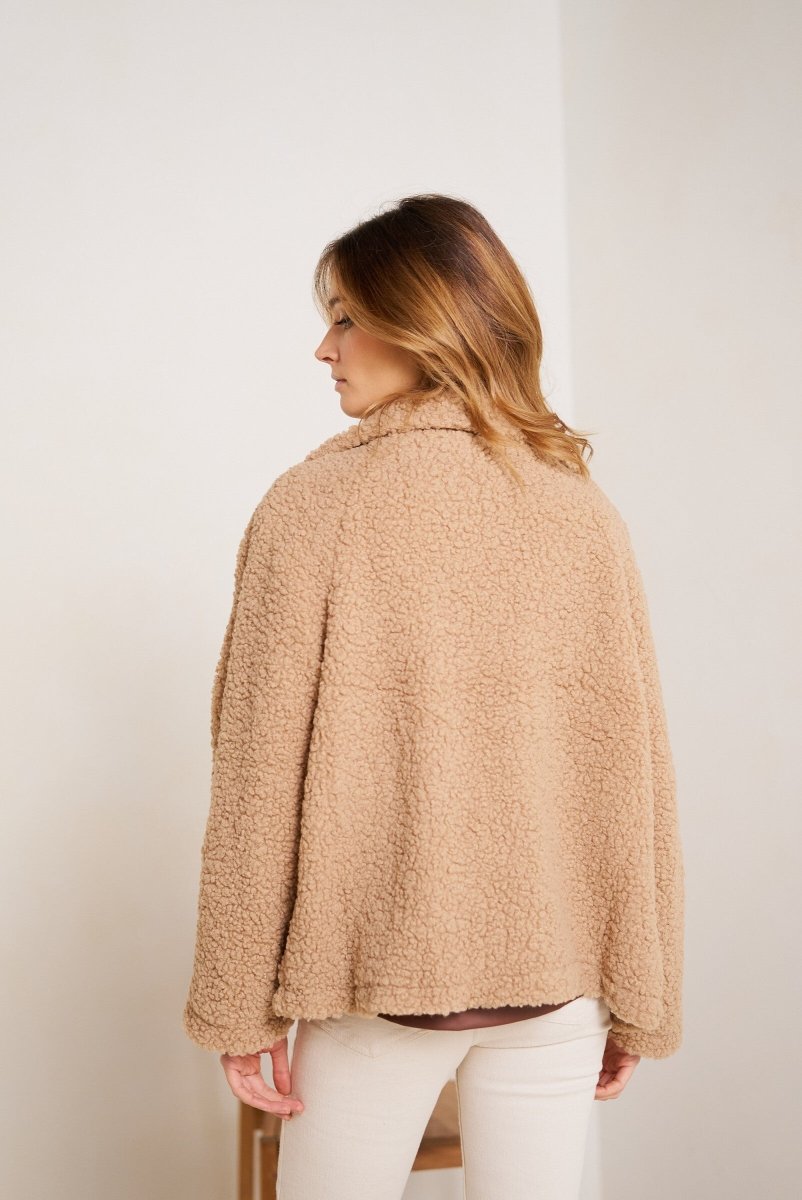 Veste aviateur oversize imitation peau de mouton - RIVE GAUCHE