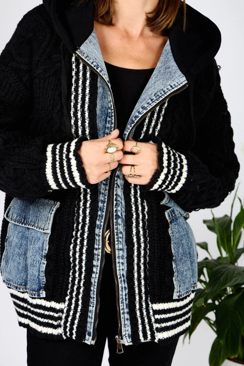 Veste bi matière Chenoa - RIVE GAUCHE