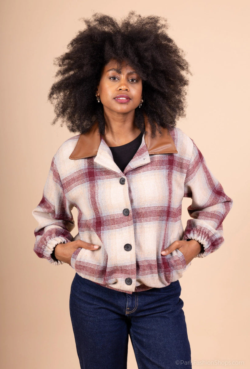 Veste bomber à col contrasté - RIVE GAUCHE