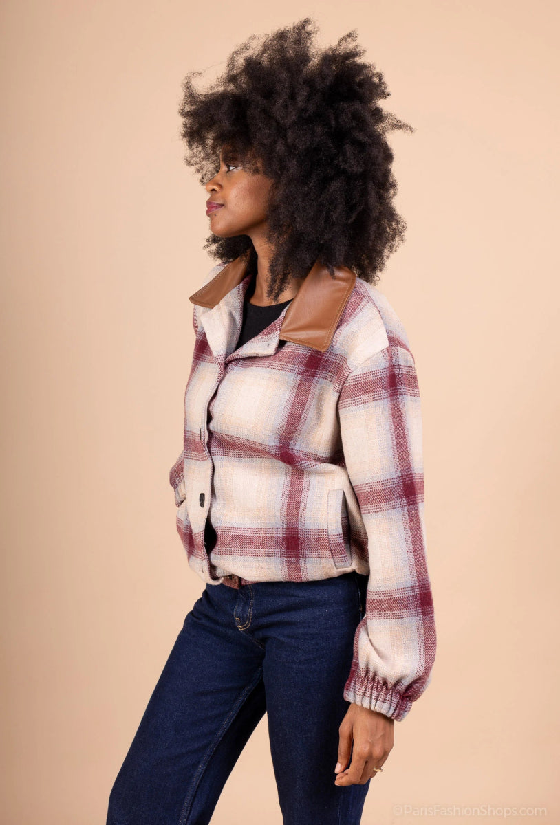 Veste bomber à col contrasté - RIVE GAUCHE