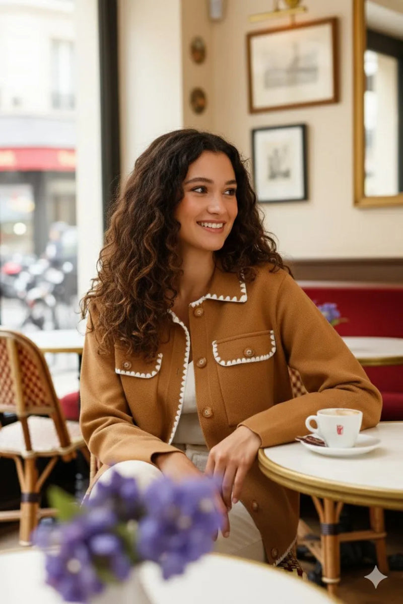 Veste chic bicolore à détails contrastés - RIVE GAUCHE