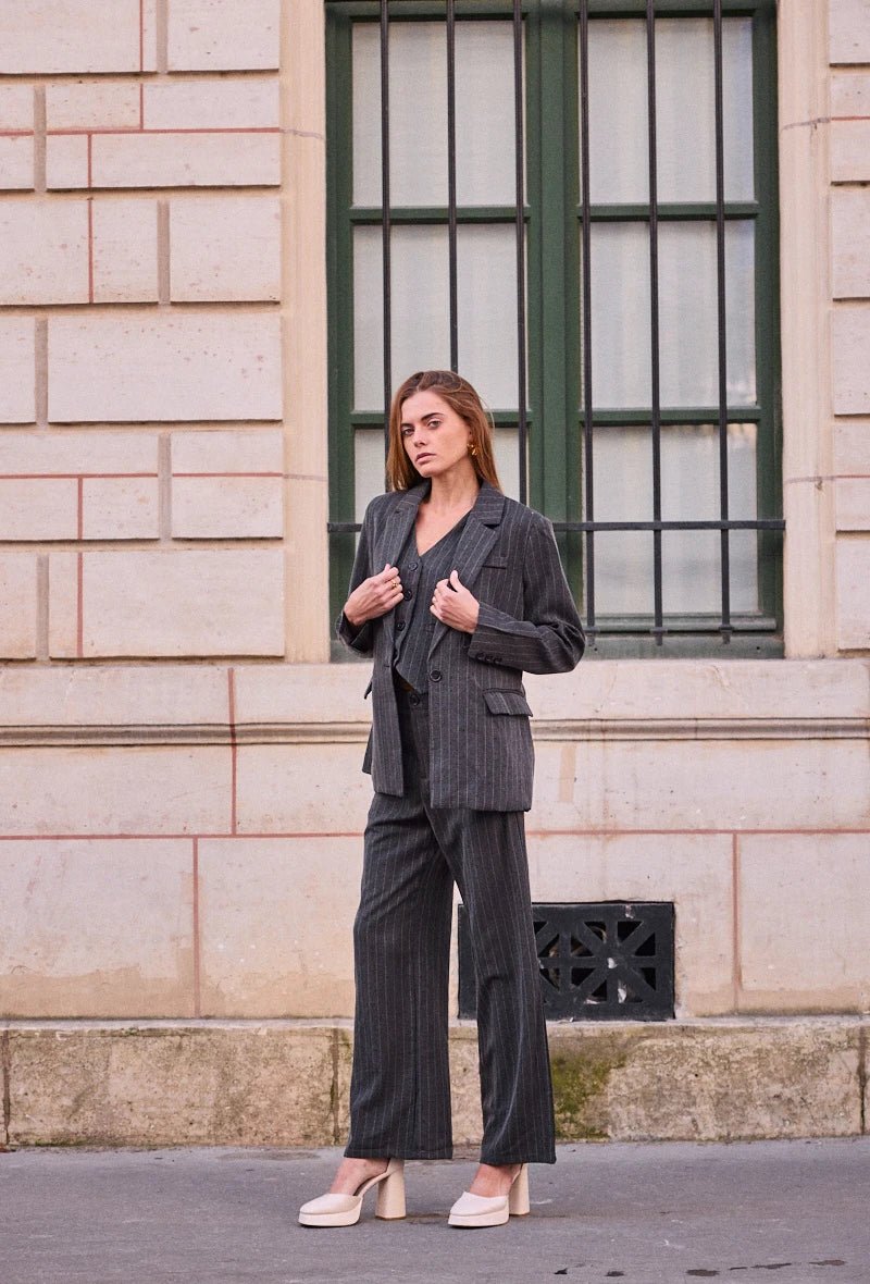 Veste de costume à rayures fines - RIVE GAUCHE