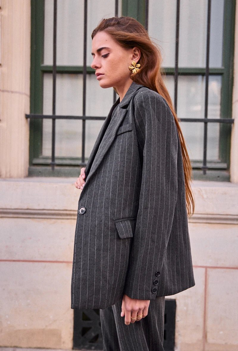 Veste de costume à rayures fines - RIVE GAUCHE