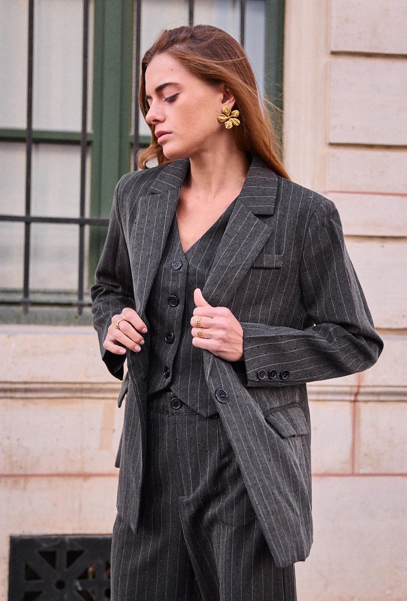 Veste de costume à rayures fines - RIVE GAUCHE