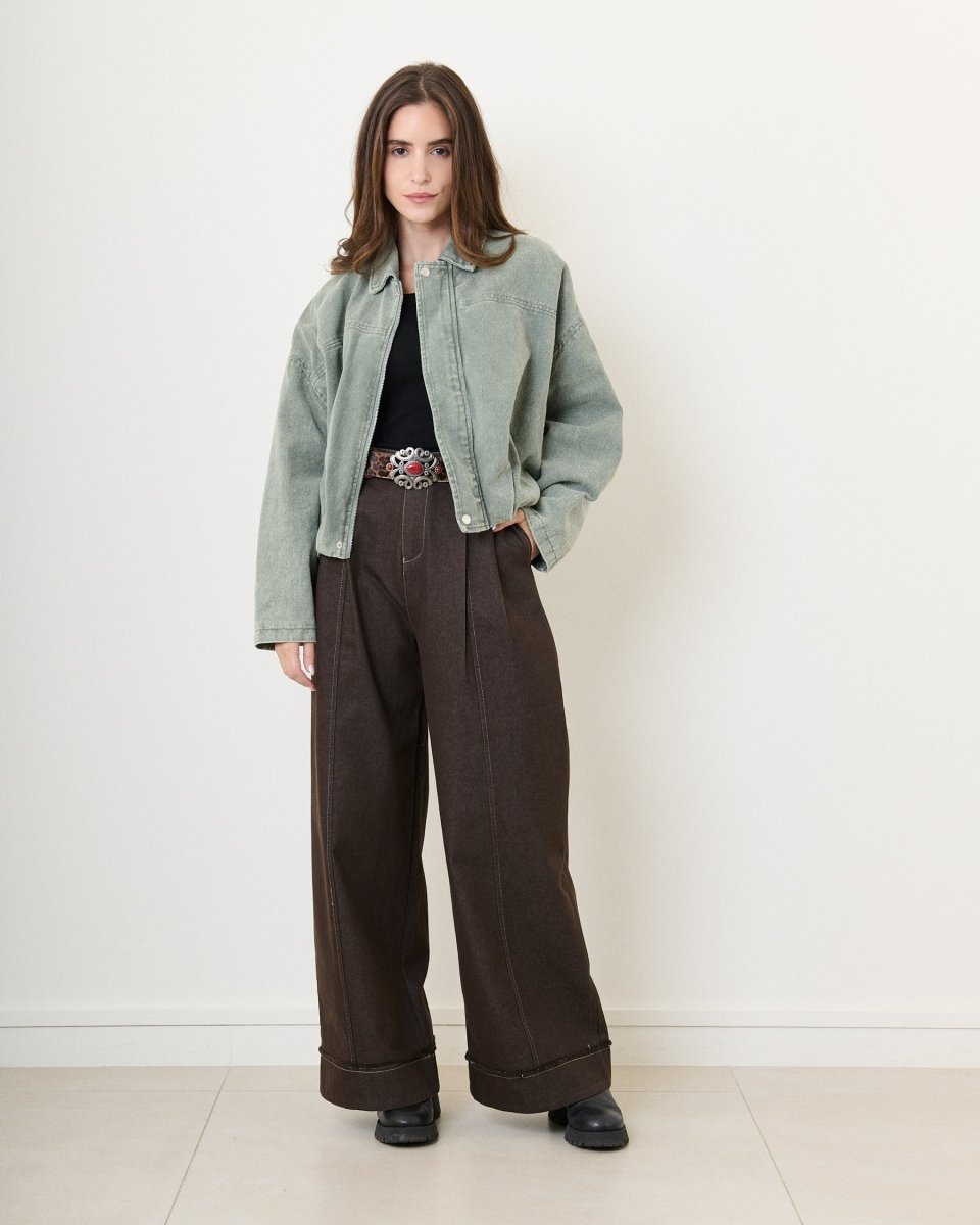 Veste en denim style bomber - RIVE GAUCHE