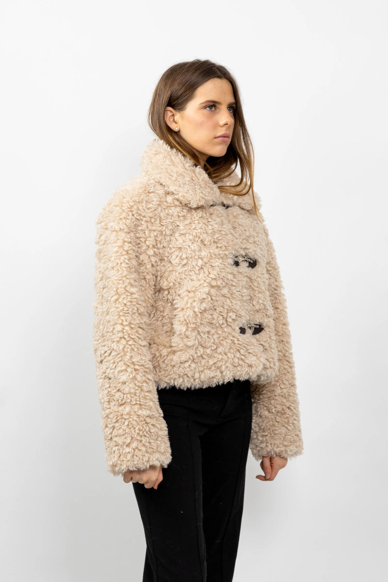 Veste en fausse fourrure de mouton - RIVE GAUCHE