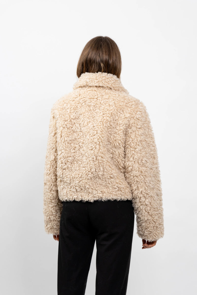 Veste en fausse fourrure de mouton - RIVE GAUCHE