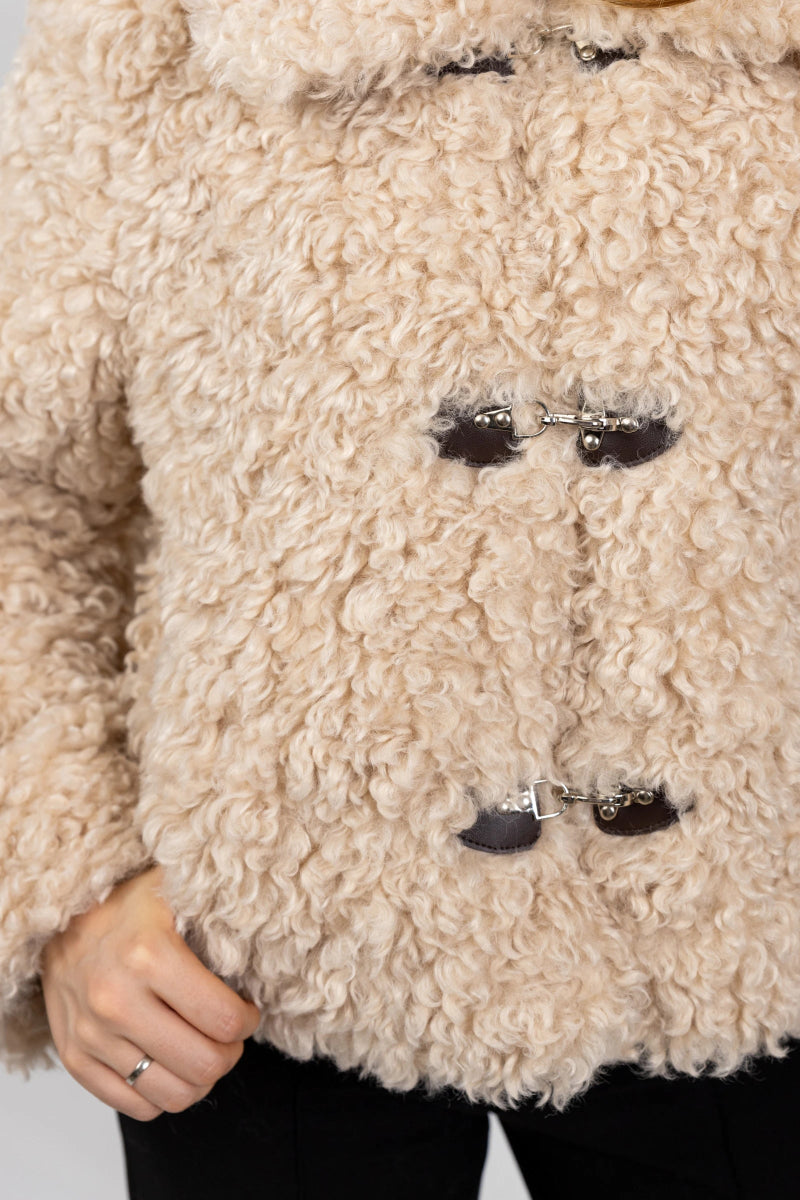 Veste en fausse fourrure de mouton - RIVE GAUCHE