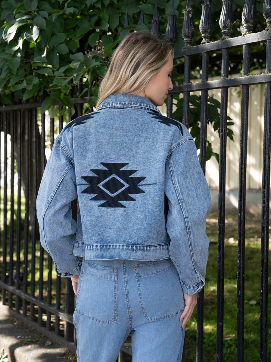 Veste en jeans brodée Tala - RIVE GAUCHE