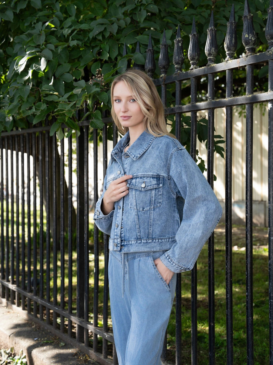 Veste en jeans brodée Tala - RIVE GAUCHE