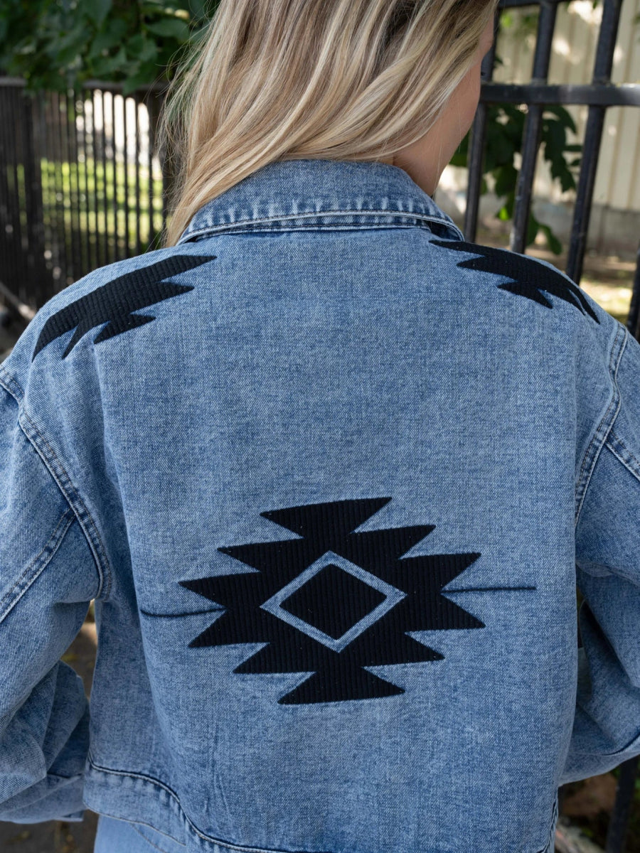 Veste en jeans brodée Tala - RIVE GAUCHE