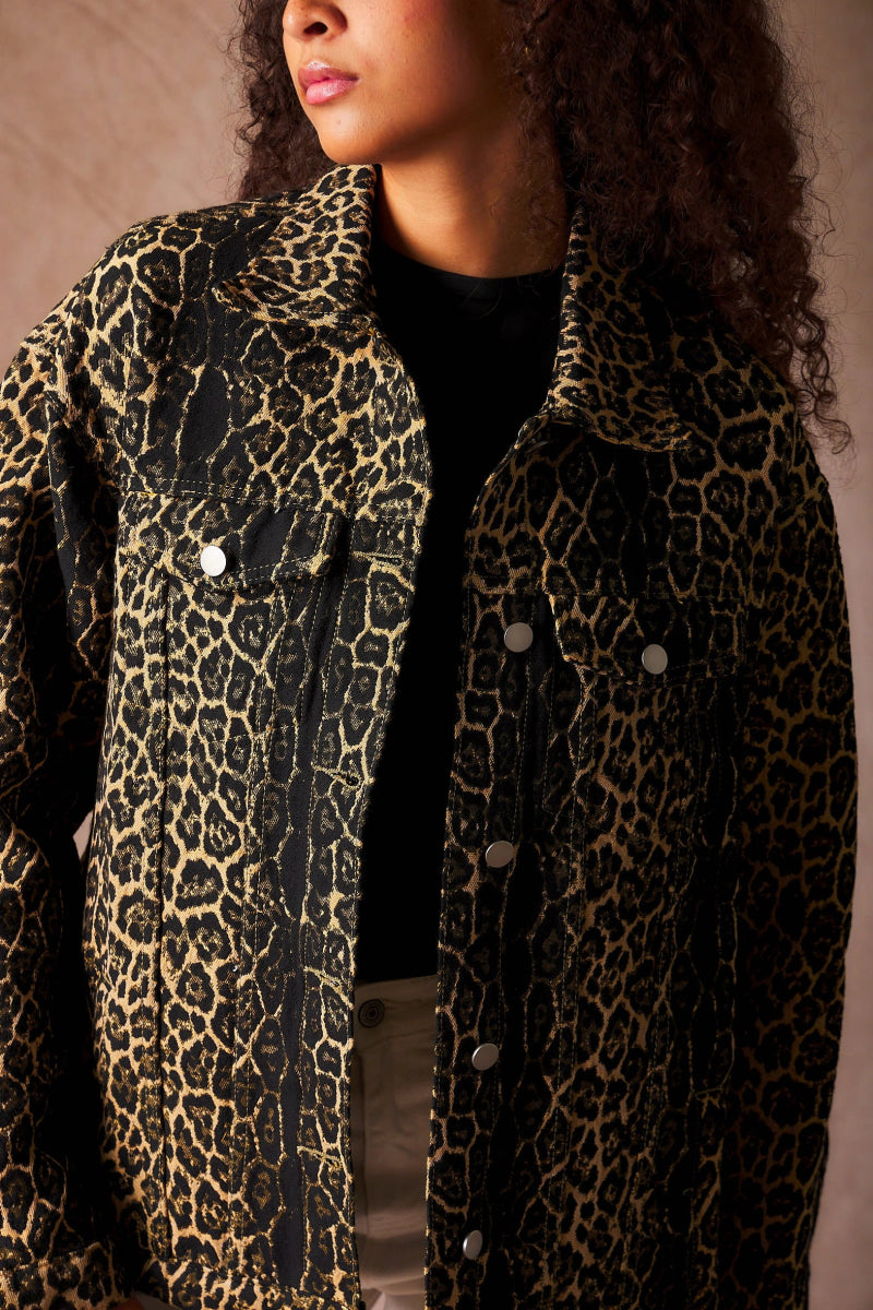 Veste léopard poches à rabats - RIVE GAUCHE