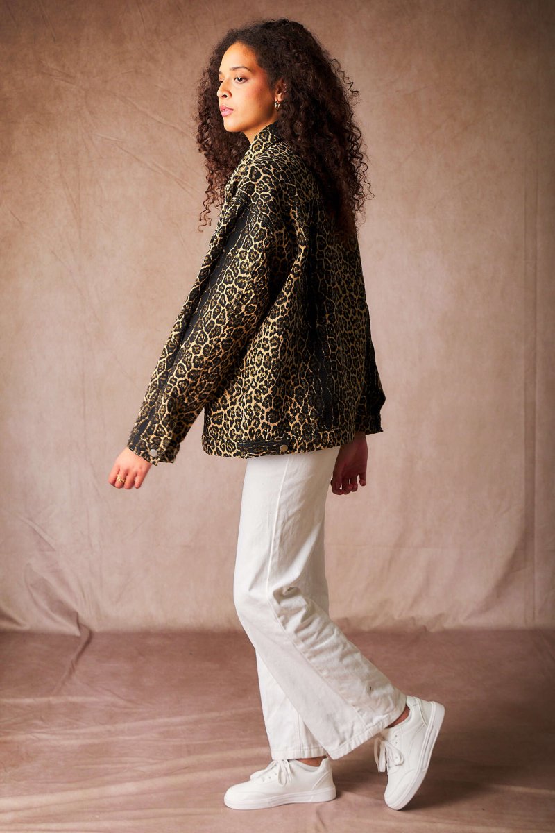 Veste léopard poches à rabats - RIVE GAUCHE