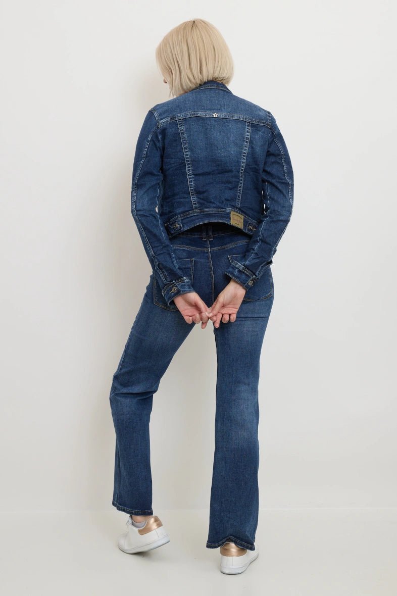 Veste saharienne courte denim - RIVE GAUCHE