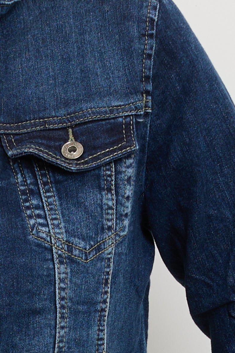 Veste saharienne courte denim - RIVE GAUCHE