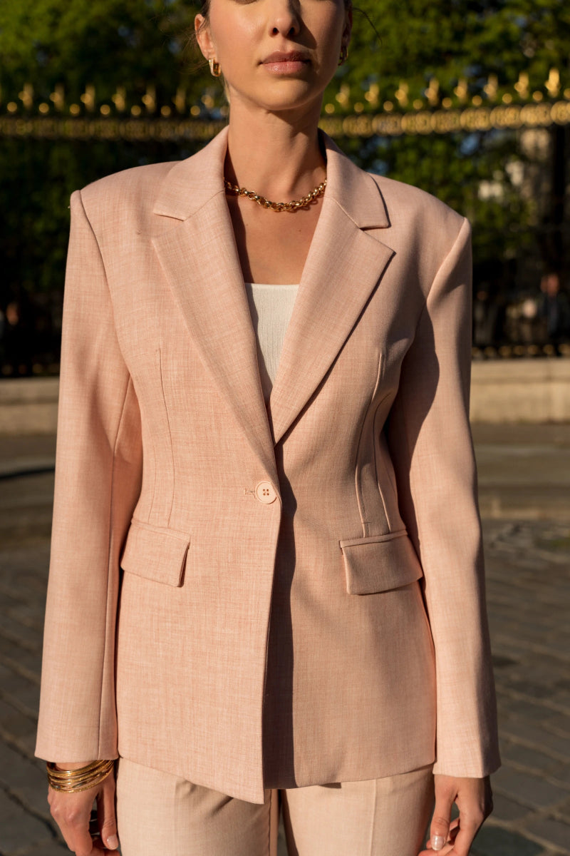 Veste tailleur extra cintrée et épaules larges - RIVE GAUCHE