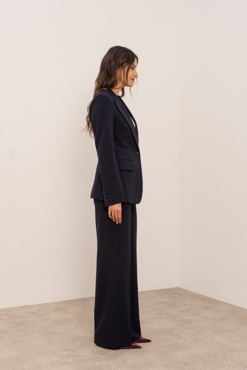 Veste tailleur marine Aura à la coupe ajustée - RIVE GAUCHE