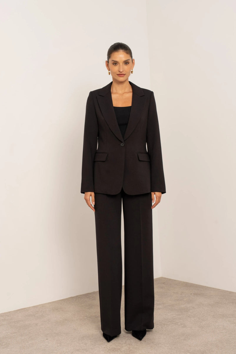 Veste tailleur noire Aura à la coupe ajustée - RIVE GAUCHE