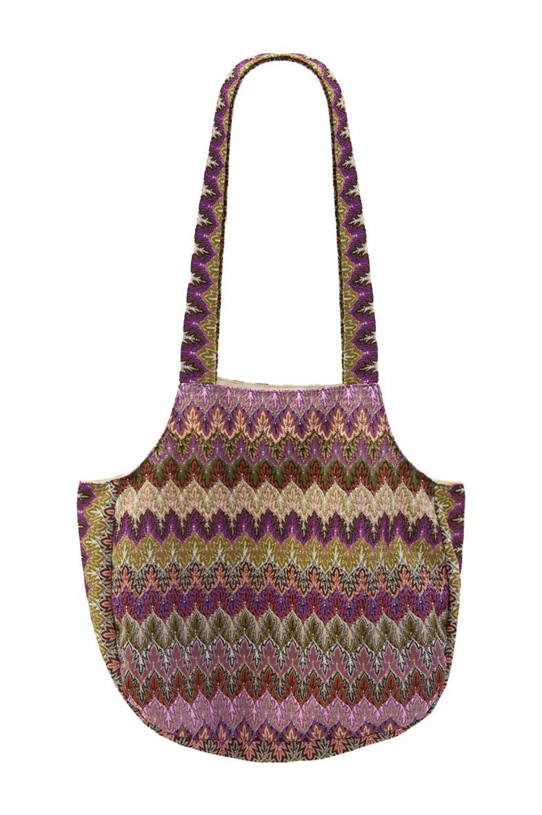 Violet Tote Bag de plage brodé - RIVE GAUCHE